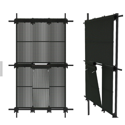 ซื้อ Ultra Thin Outdoor Transparent LED Display 7.8-10mm การตกแต่งผ้าม่านกระเป๋า online manufacture