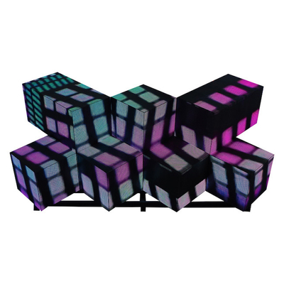 ซื้อ สกรีน LED สร้างสรรค์รูปคริสตัล P4mm 3D Video DJ Booth Screen online manufacture