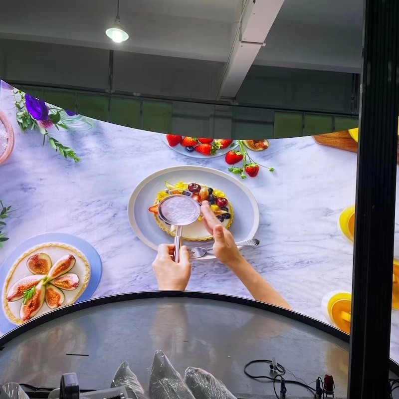 16 บิต สีเทาขนาดยืดหยุ่น LED Display Screen P5 ในห้องสําหรับ DJ Booth Display