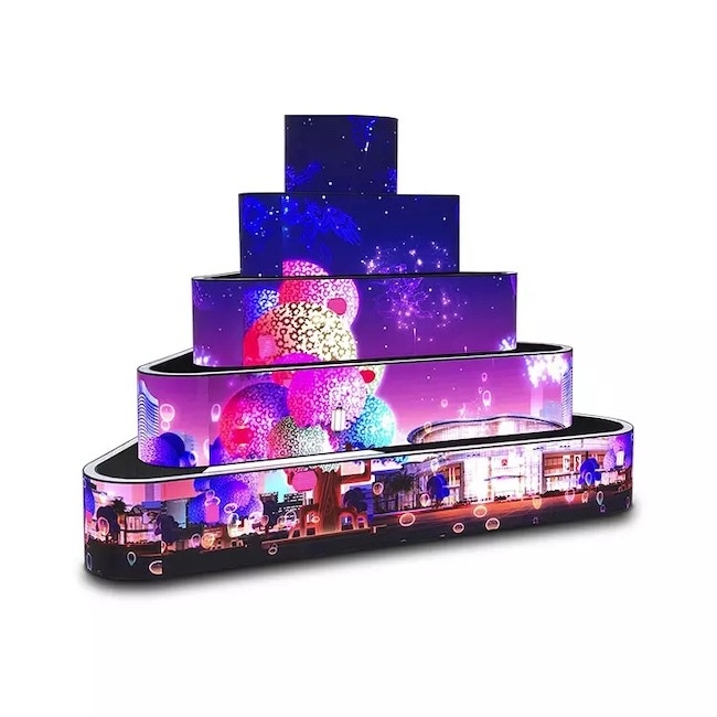 16 บิต สีเทาขนาดยืดหยุ่นจอแสดงผล LED P5 ภายในสําหรับ DJ Booth วิธีการติดตั้ง
